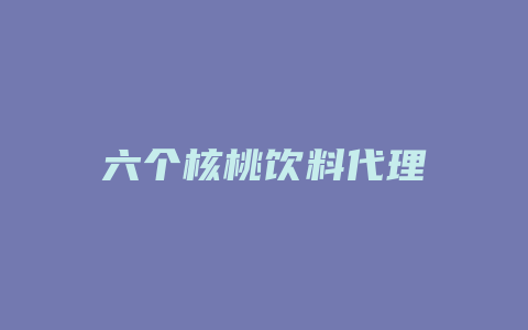 六个核桃饮料代理